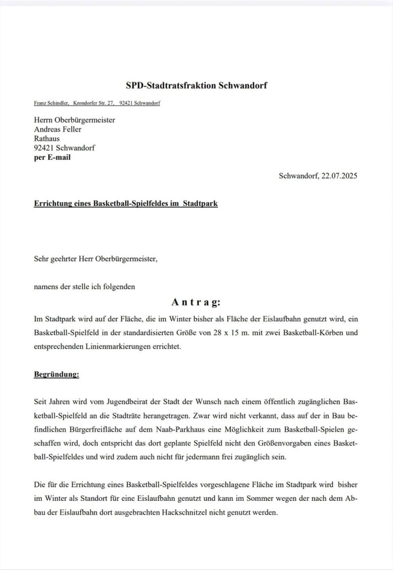 2025-07-23 SPD-Antrag Errichtung einen Basketballspielplatzes im Stadtpark 1