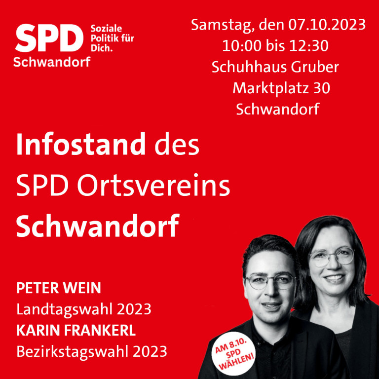 2023-10-07 Infostand SPD Schwandorf
